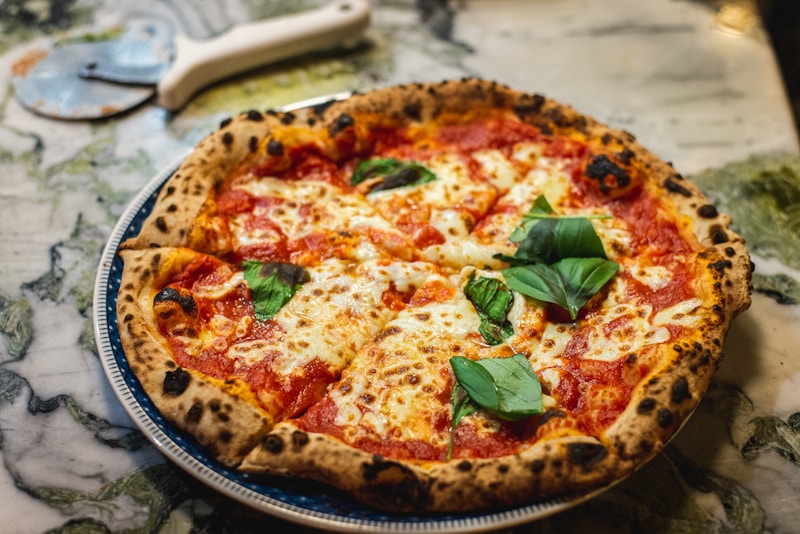 Our signature Margherita pizza